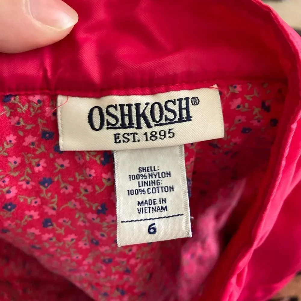 Girls Pink Vintage Oshkosh Apple Vest